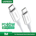 Ugreen   60w   USB   type   C   to   USB   C   pd   fast   charging   cable   3A   max   1   m